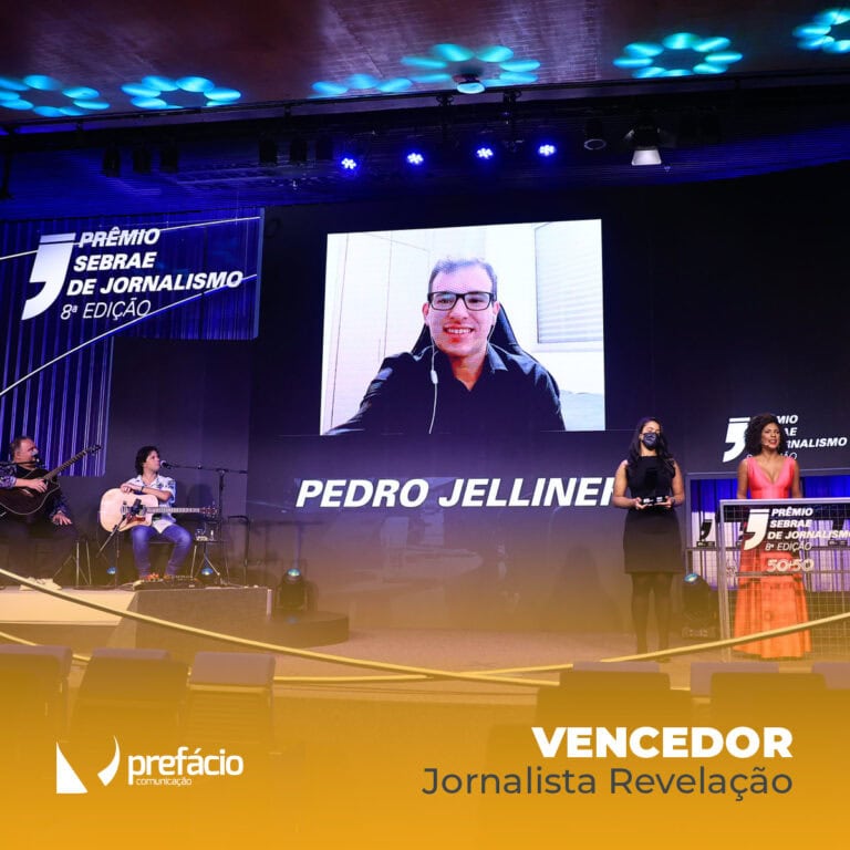 foto do ganhador do premio sebrae de jornalismo